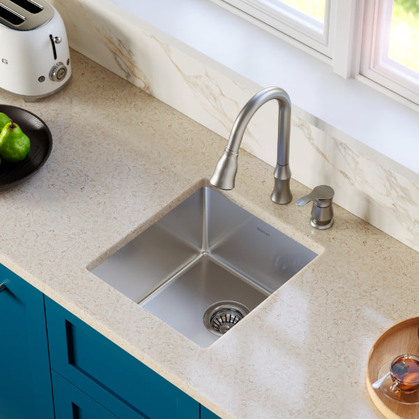 Stainless Steel Bar/Prep Bowl Undermount Sink 16-1/2"