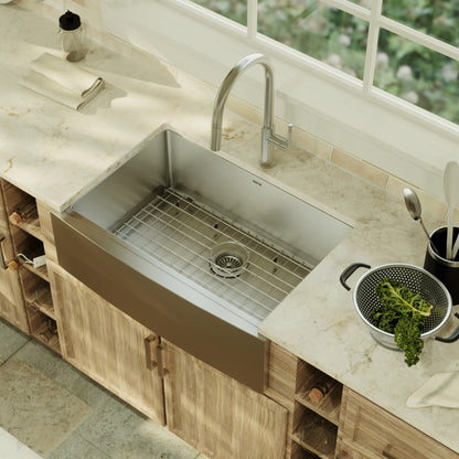 Stainless Steel Large Single Bowl Farmhouse Sink 30"