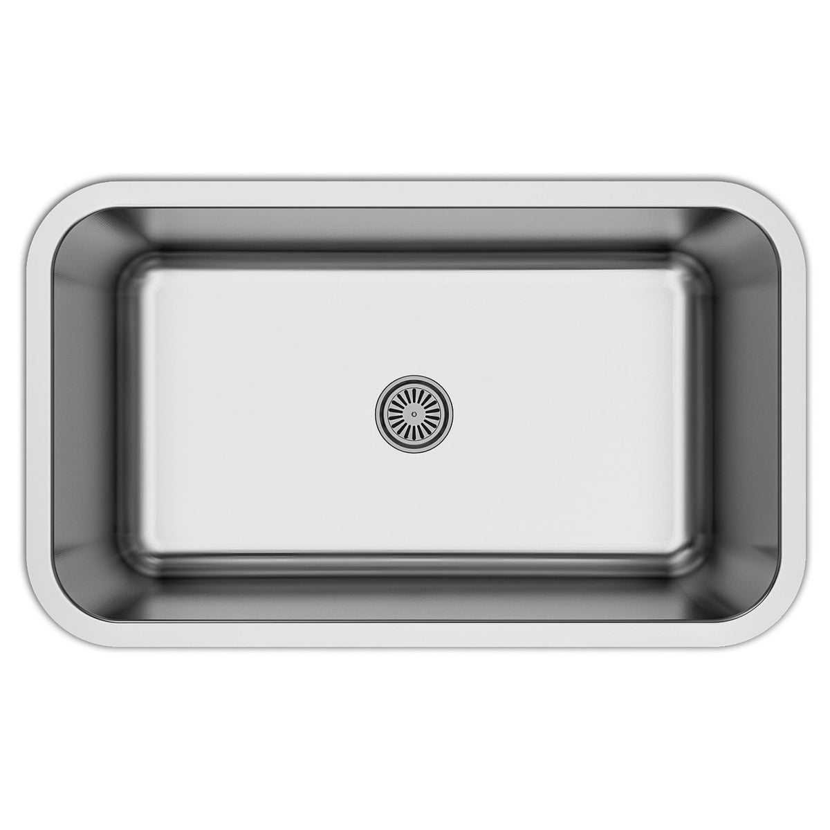 Stainless Steel Large Single Bowl Undermount Sink 30-1/8"