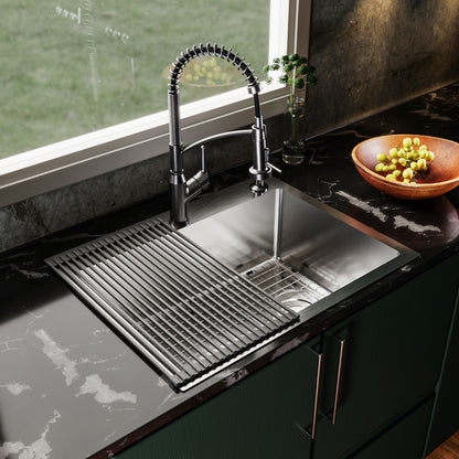 Stainless Steel Single Bowl Top Mount 16ga Sink 28"