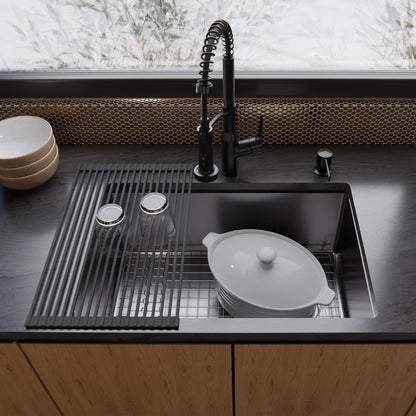 Stainless Steel Single Bowl Undermount 16ga Sink 27"