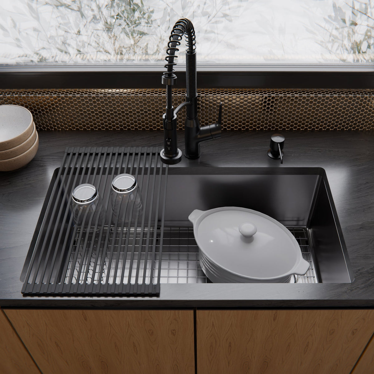 Stainless Steel Single Bowl Undermount 16ga Sink 33"