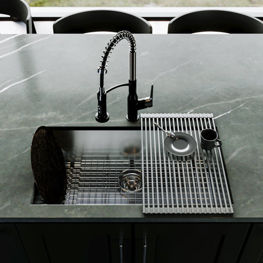 Stainless Steel Single Bowl Undermount 18ga Sink 30-1/2"