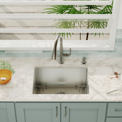 Stainless Steel Single Bowl Undermount Sink 23"