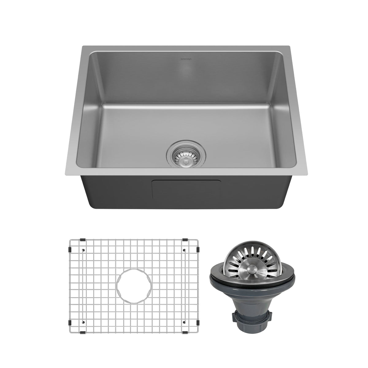 Stainless Steel Single Bowl Undermount Sink 24"