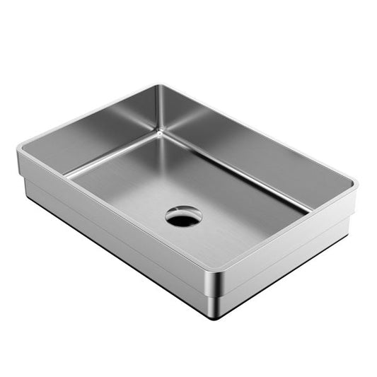 Stainless Steel Top Mount Vanity Sink 20-1/8"