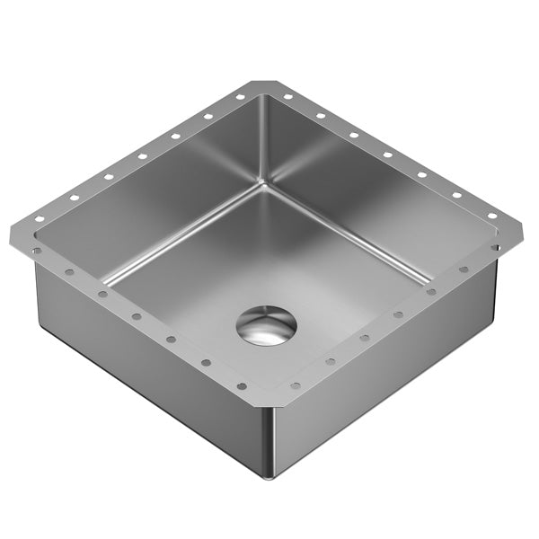 Stainless Steel Undermount Vanity Sink 15-3/4"