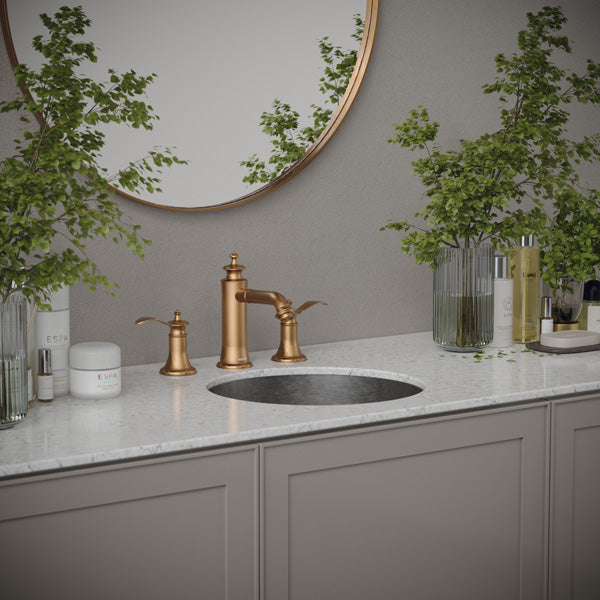 Stainless Steel Undermount Vanity Sink 15-3/4"