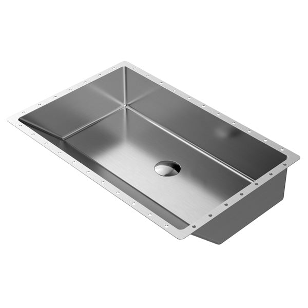 Stainless Steel Undermount Vanity Sink 23-5/8"
