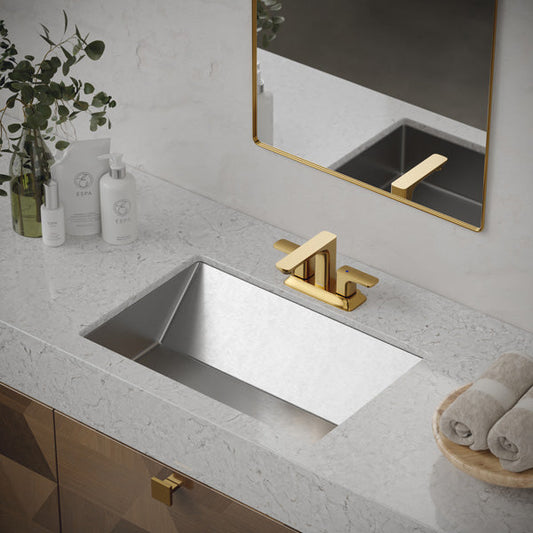 Stainless Steel Undermount Vanity Sink 23-5/8"