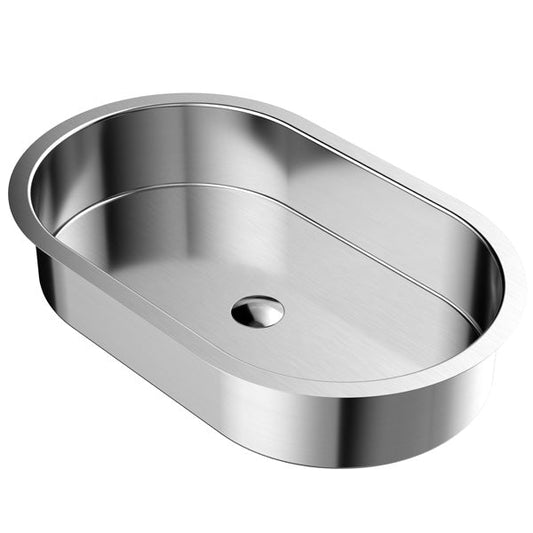 Stainless Steel Undermount Vanity Sink 27-1/2"