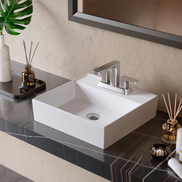 Stainless Steel Venda Two Hole Faucet 4-7/8"