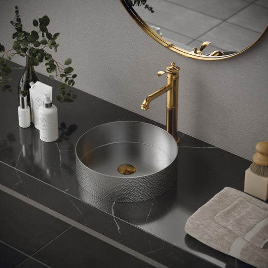 Stainless Steel Vessel Vanity Sink 15"