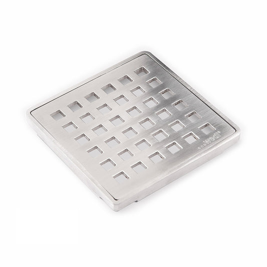 Stainless Wedi Drain Cover 4" Brushed