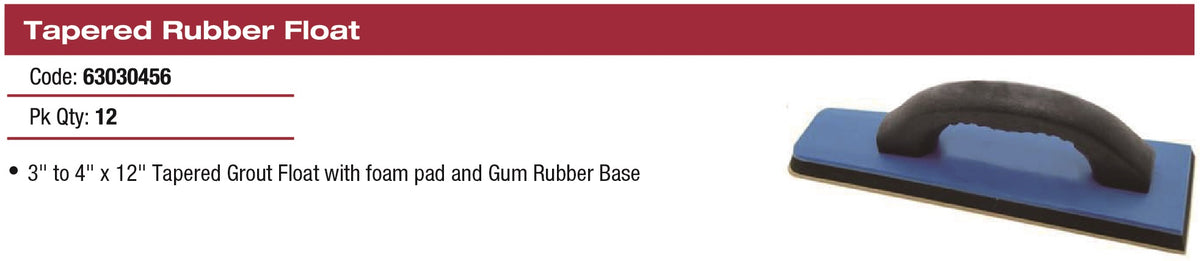 Tapered Rubber Float