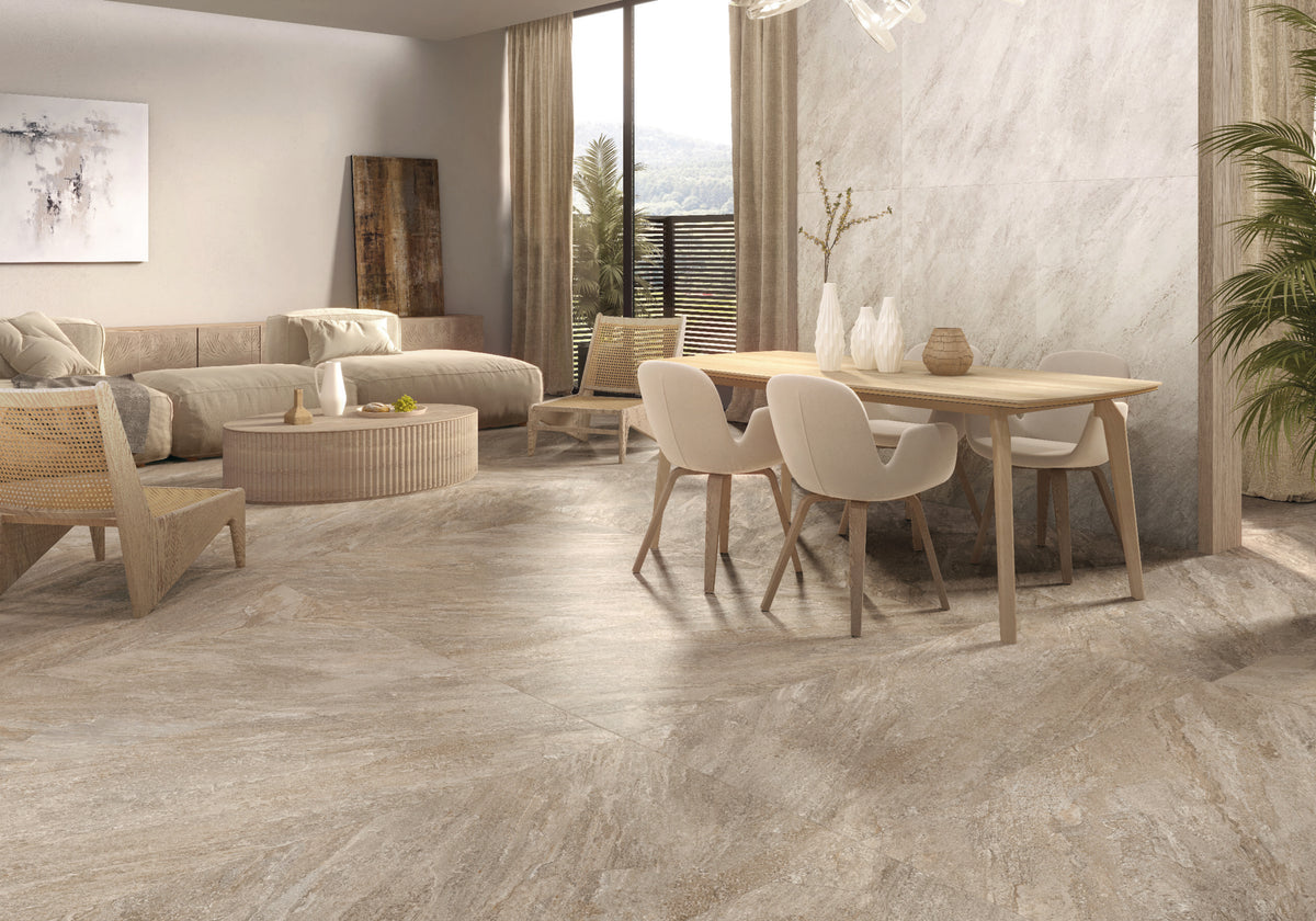 Taupe Hexagon 3x3 Matte
