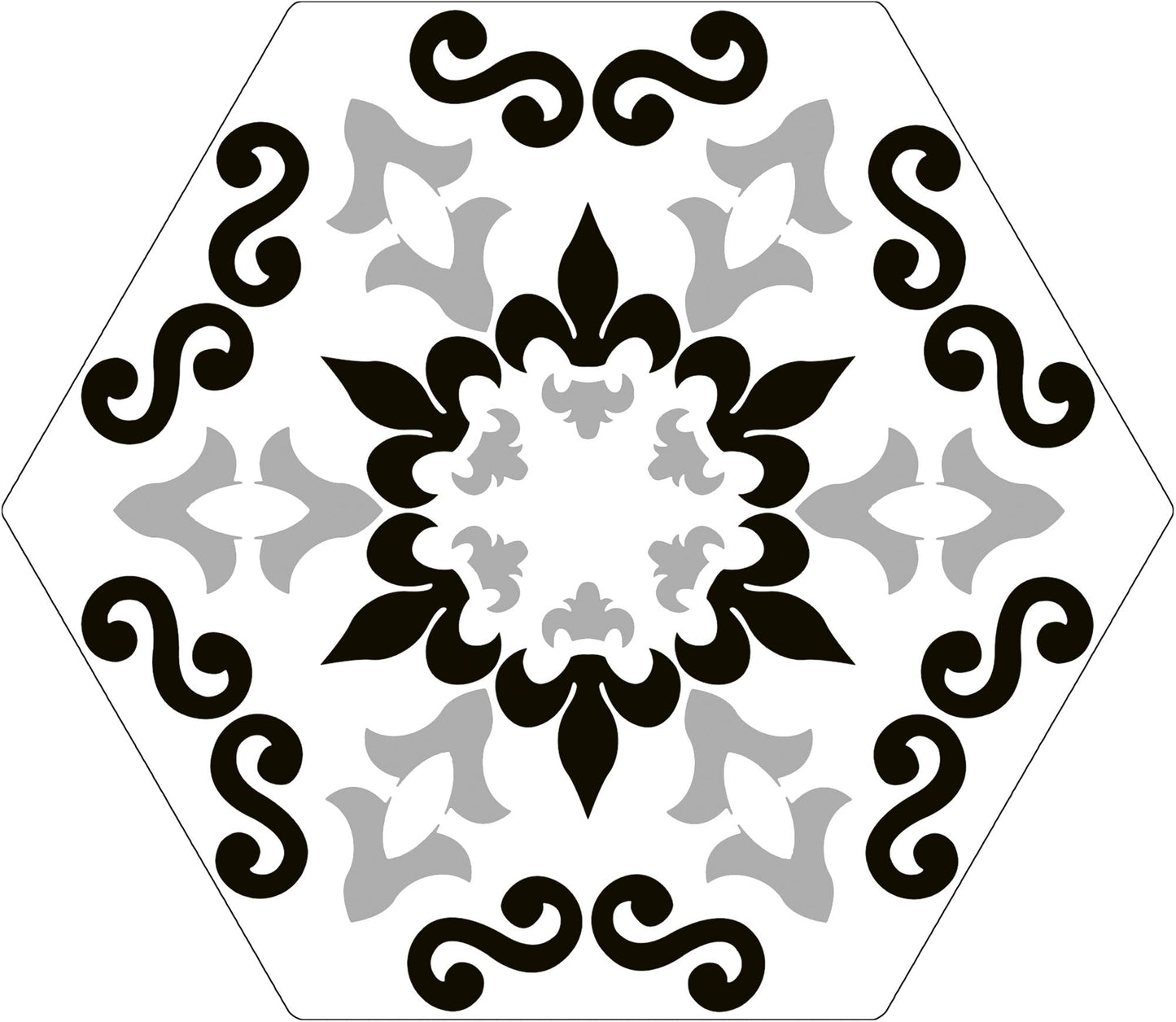 Trivette Flora Hexagon 8x9