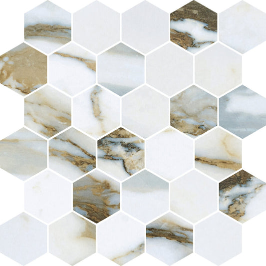 Tropical Breeze Hexagon 2x2 Matte