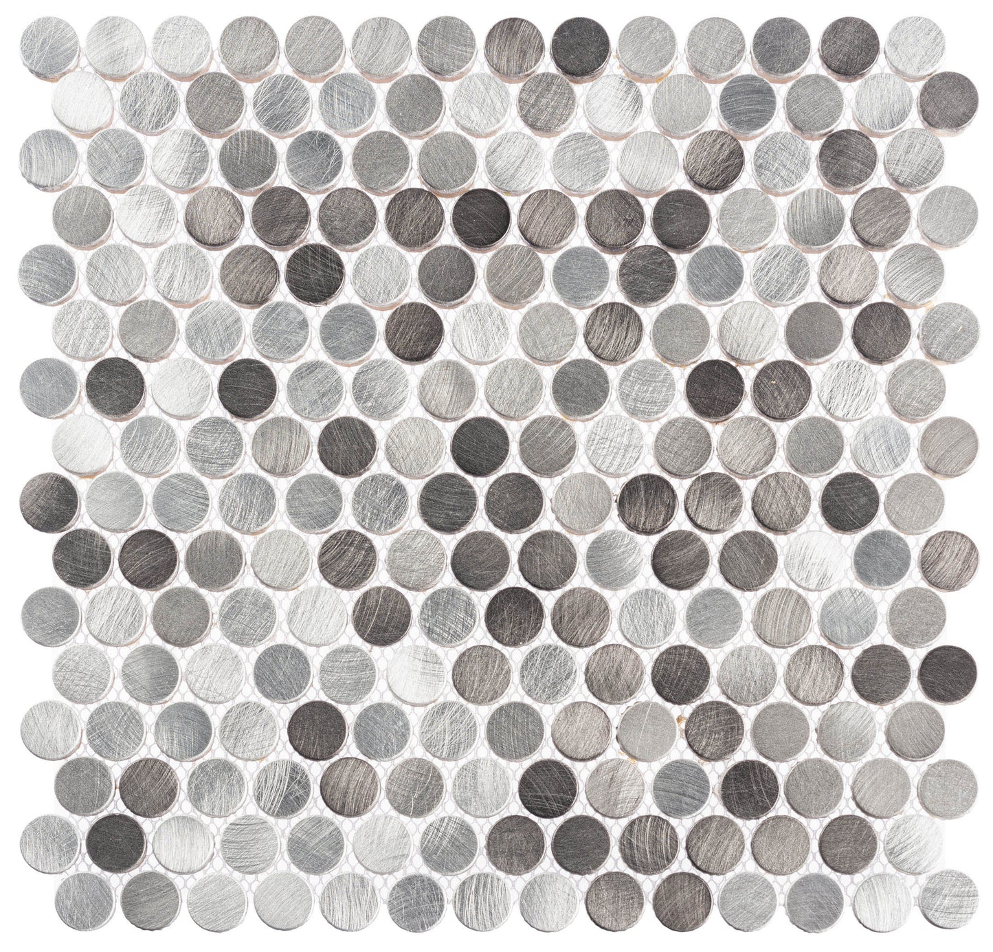 Grey Chameleon 12x12 Penny Round Mosaic