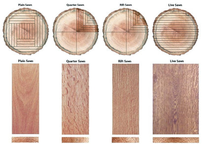 Unfinished 6" Oak Rift & Quartered
