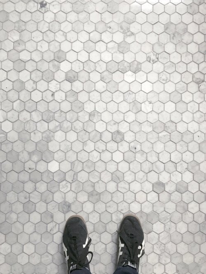 Venatino Carrara Hexagon 2x2 Honed