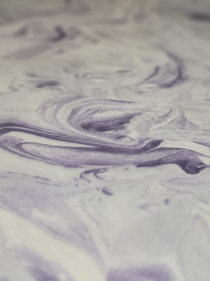 Wall Panel 34" x 84" Purple on White