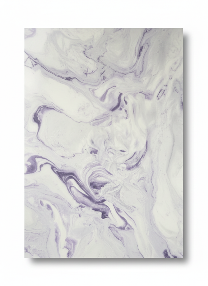 Wall Panel 34" x 84" Purple on White