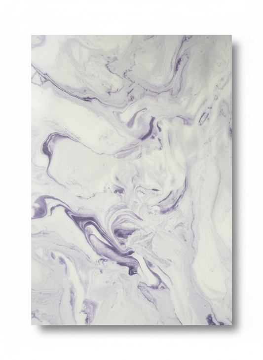 Wall Panel 34" x 84" Purple on White