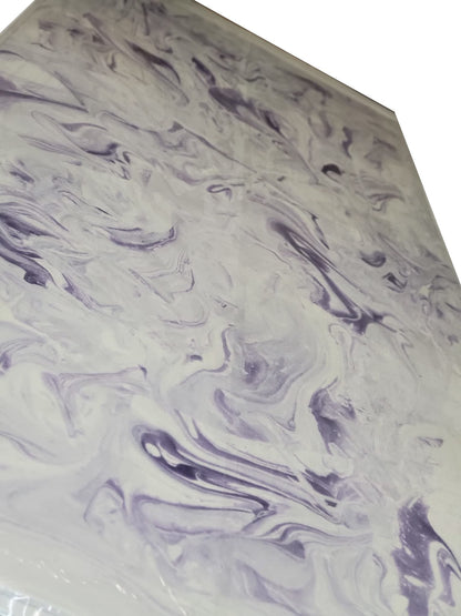 Wall Panel 34" x 84" Purple on White