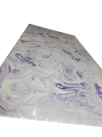 Wall Panel 34" x 84" Purple on White