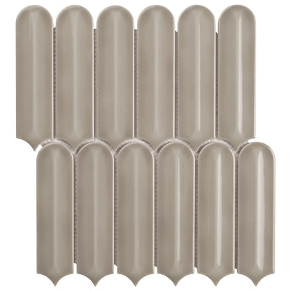 Warm Gray Feather 2x7 Glossy