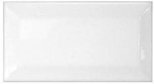 White Beveled 3x6 Gloss
