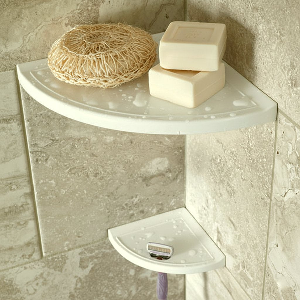 White 9" Corner Caddy