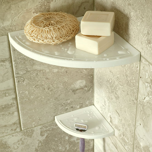 White 9" Corner Caddy
