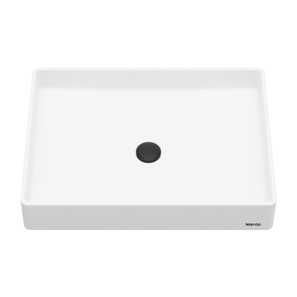 White Spark Quartz Vessel Vanity Sink 23-5/8"