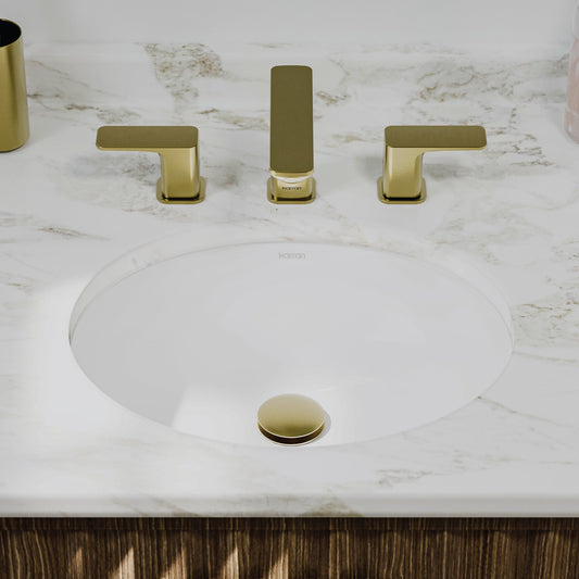 White Undermount Vanity Sink 18-1/8"