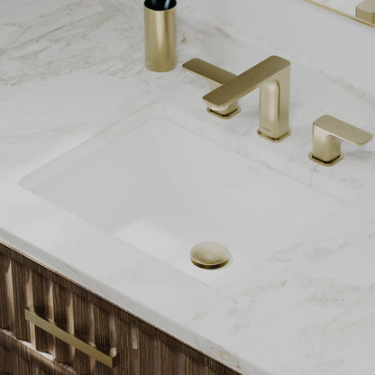 White Undermount Vanity Sink 18-1/8"