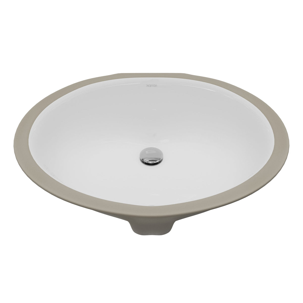 White Undermount Vanity Sink 19-1/4"