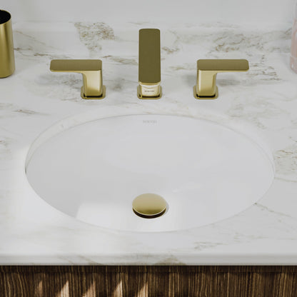 White Undermount Vanity Sink 19-1/4"