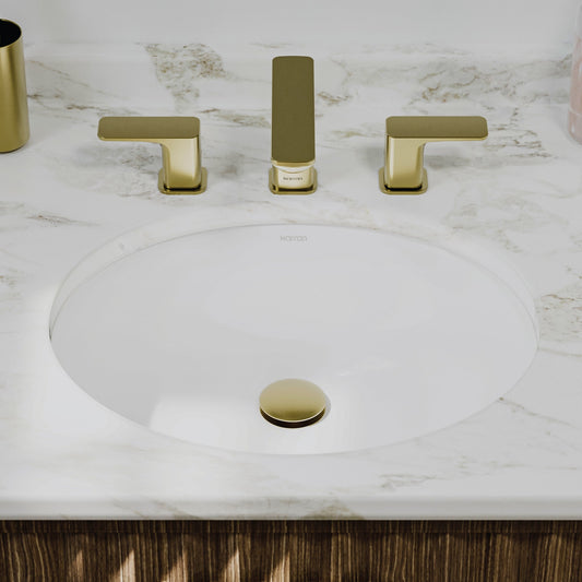 White Undermount Vanity Sink 19-1/4"