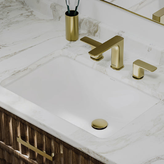 White Undermount Vanity Sink 20-1/2"