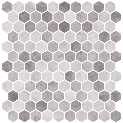 Zement Grey Hexagon 1x1