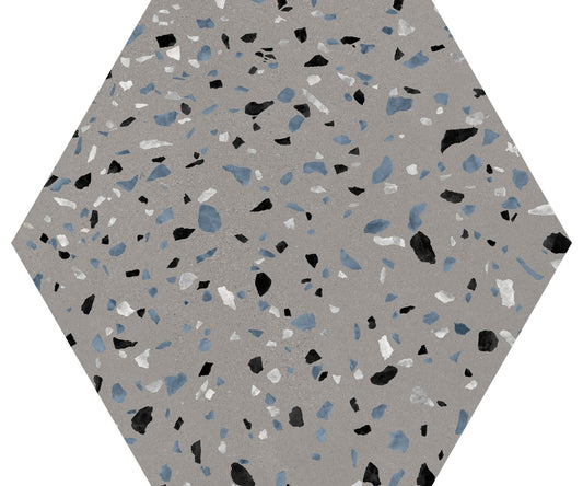 Abstract Gray 8x9 Hex