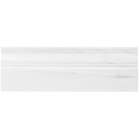 Bianco Dolomite Premium Base Molding 4X12 Polished