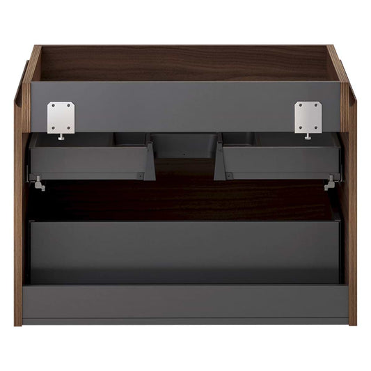 Melrose Walnut 30" Single Vanity with Carrara Marble Top