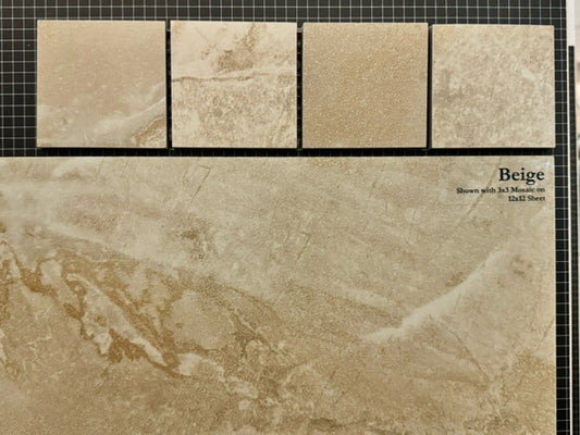 Beige Mosaic 3x3