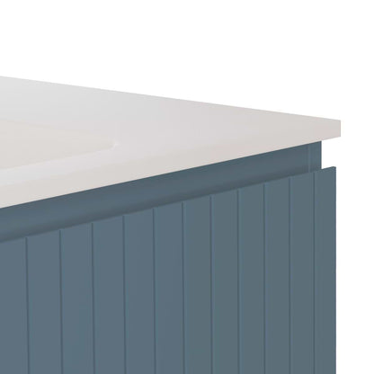 Adeline Denim 24" Single Vanity with Integrated Solid Surface Top