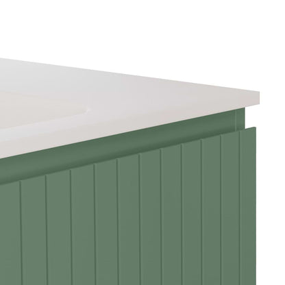 Adeline Forest 24" Single Vanity with Integrated Solid Surface Top