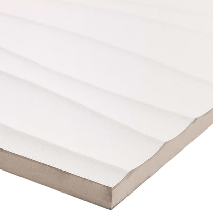 Current White 12X36 Semi-Polished