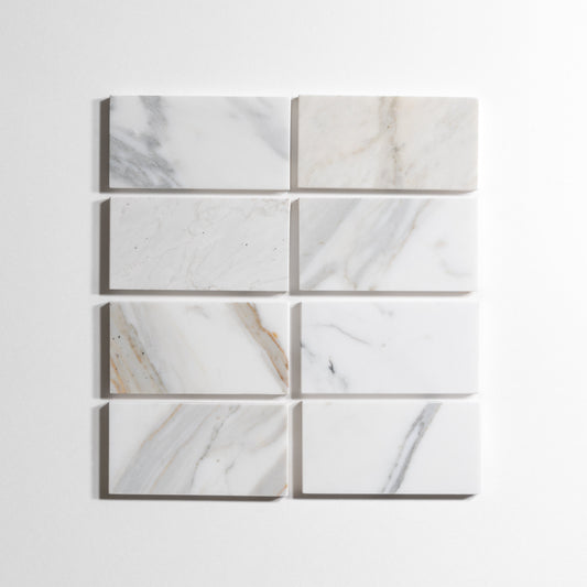 Calacatta Honed Tumbled 3x6